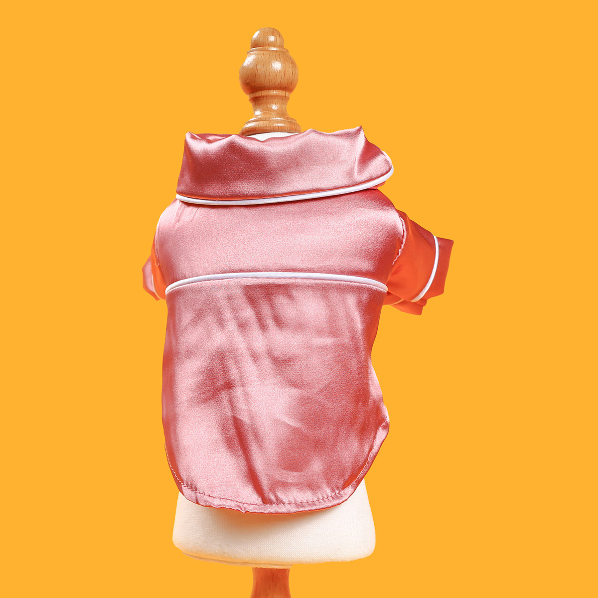 Luxury Dog Pajamas Satin Sleepwear with Piping Trim